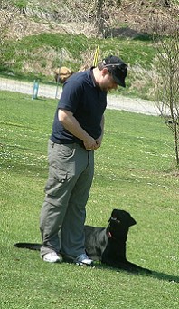 Thomas Mlakar mit Blacky vom Falkenberg 